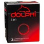 Презервативы Dolphi 3в1 ребристо-точечные №3