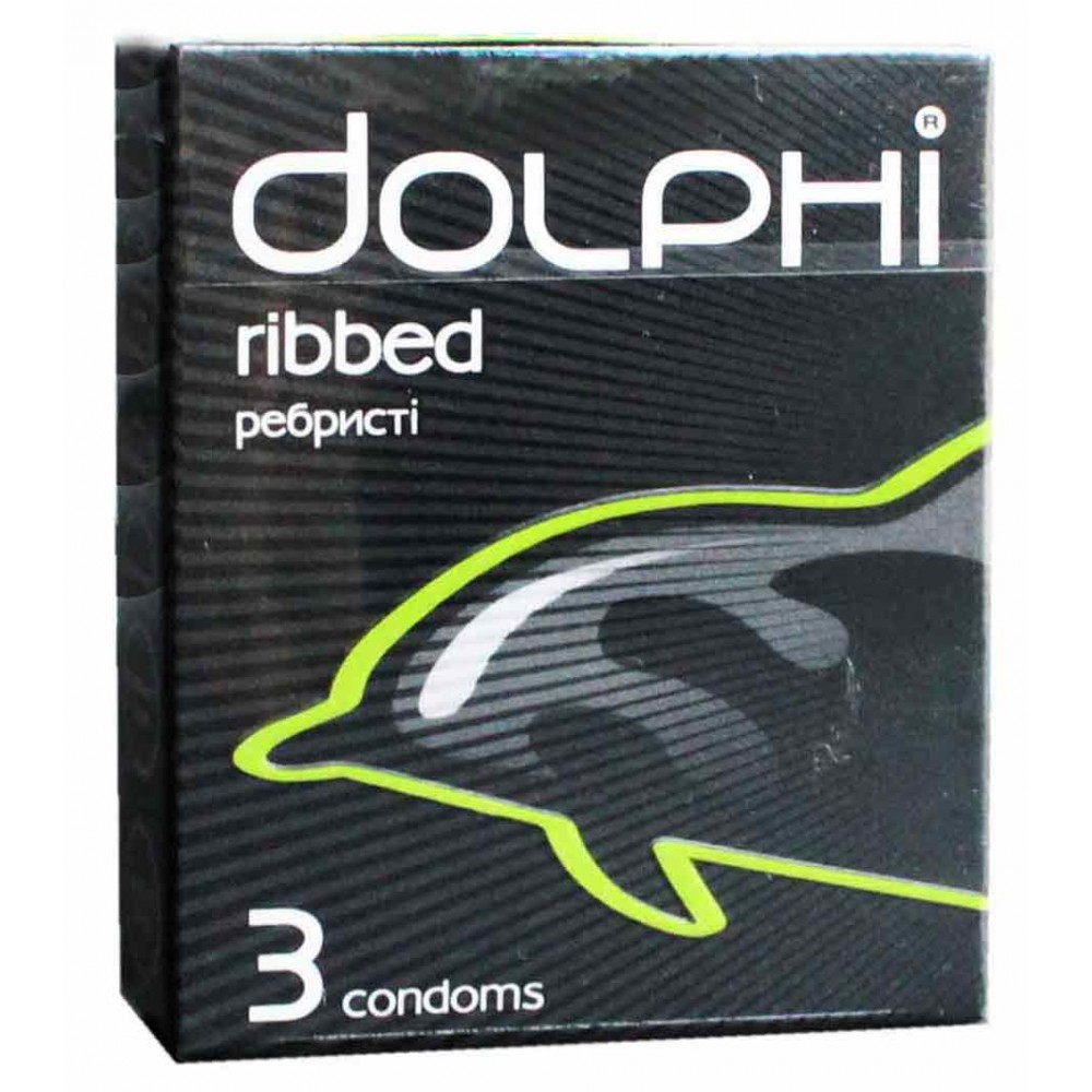 Презервативи Dolphi Ribbed ребристі №3
