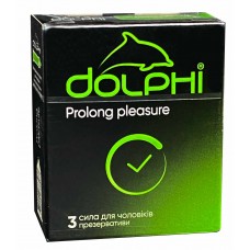 Презервативи Dolphi NEW Prolong Pleasure пролонгуючі №3