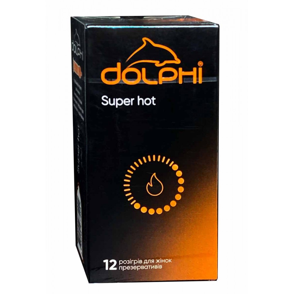 Презервативи Dolphi NEW Super Hot з збуджуючим змащувачем №12