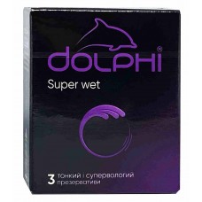 Презервативи Dolphi NEW Super Wet тонкі з рясним лубрикантм №3