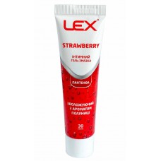 Гель-смазка Lex Strawberry 30мл пантенол, з ароматом полуниці